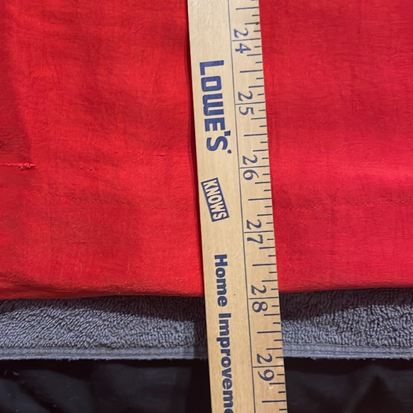 Eileen Fisher 100% silk Caftan Top. Lovely bright orange, red color. Size SP - Picture 10 of 16